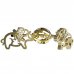 BeKid, Gold kids earrings -1158 - Switching on: Screw, Metal: White gold 585, Stone: Green cubic zircon