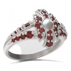 BG prsten s přírodní perlou 537-G