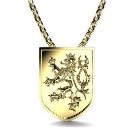 BG přívěšek-Český lev 1198 Žluté zlato - 585