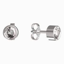 BeKid dětské náušnice 771 Bílé zlato - 585 Diamant