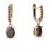 BG garnet earring 712-84 - Metal: Silver - gold plated 925, Stone: Garnet