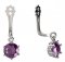 BeKid Gold earrings components I5 - Metal: White gold 585, Stone: Pink cubic zircon