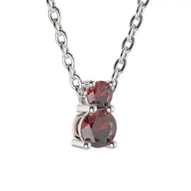 BG přívěs vsazeny granát nebo vltavín  746 Stříbro 925 - rhodium Granát