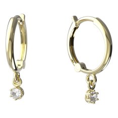 BeKid dětské náušnice 1292 Žluté zlato - 585 Diamant