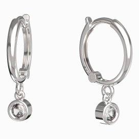 BeKid dětské náušnice 768 Bílé zlato - 585 Diamant