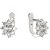 BG zlaté náušnice s diamanty 627 Bílé zlato - 585 Diamant lab-grown