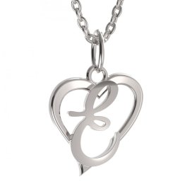 BG zlatý přívěsek písmenko E - 1414 Bílé zlato - 585