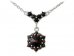 BG náhrdelník osázený kameny:granát  353