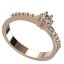BG zlatý diamantový prstýnek 766 Růžové zlato 585 (30-90dní) Diamant lab-grown