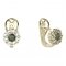 BG  earring 088-R7 circular - Metal: Silver 925 - rhodium, Stone: Garnet