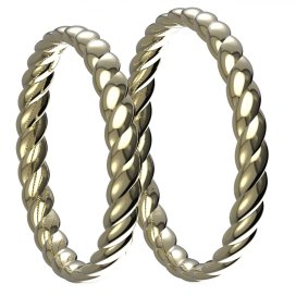 BG zlatý snubní prsten SN15/m  Pánský Žluté zlato - 585