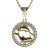 Zlatý přívěsek znamení Ryby s diamantem, žluté zlato 585 – 045 (ZD34045C2)