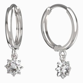 BG zlaté náušnice 886 Bílé zlato - 585 Diamant