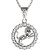 BG zlatý přívěšek Lev 044 Bílé zlato - 585 Diamant