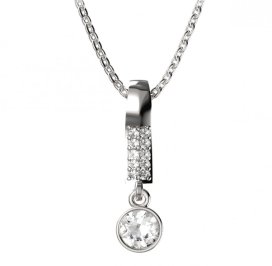 BG zlatý přívěšek  723 Bílé zlato - 585 Diamant