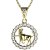 Zlatý přívěsek znamení Býk s diamantem, žluté zlato 585 – 044 (ZD34044E1)