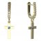 BeKid, Gold kids earrings -1104 - Switching on: Pendant hanger, Metal: Yellow gold 585, Stone: Diamond