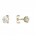 BeKid, Gold kids earrings -870 - Switching on: Brizura 0-3 roky, Metal: Yellow gold 585, Stone: White cubic zircon