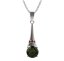BG přívěs kruhového tvaru 474-C Stříbro 925 - rhodium Granát