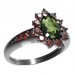 BG prsten kapkovitý kámen 509-J - Kov: Stříbro 925 - rhodium, Kámen: Granát