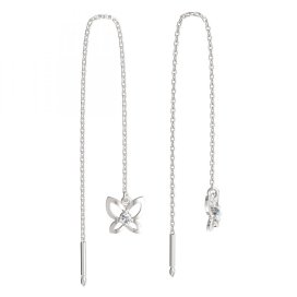 BeKid dětské náušnice motýlek 844 Bílé zlato - 585 Diamant