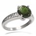 BG prsten kulatý kámen 474-J - Kov: Stříbro 925 - rhodium, Kámen: Granát