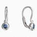 BeKid, Gold kids earrings -101 - Switching on: Brizura 0-3 roky, Metal: White gold 585, Stone: Light blue cubic zircon