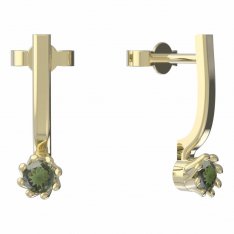 BG moldavit earrings -554