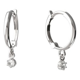 BeKid dětské náušnice 1292 Bílé zlato - 585 Diamant