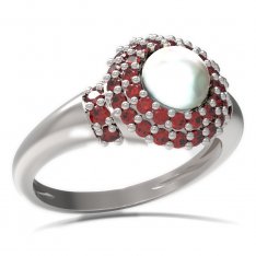 BG prsten s přírodní perlou 540-K