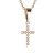 BG zlatý diamantový přívěšek křížek 1106 Růžové zlato 585 (30-90dní) Diamant lab-grown