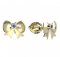 BeKid dětské zlaté náušnice 1279 - Solitérní šperk - Zapínání: Brizura 0-3 roky, Kov: Žluté zlato 585, Kámen: Bílý kubický zirkon