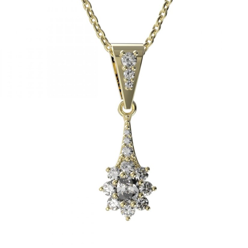 BG zlatý přívěšek  627s Žluté zlato - 585 Diamant