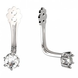 BeKid zlatý kompoment dětské náušnice 3MM - 3 Bílé zlato - 585 Diamant