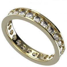 BG zlatý diamantový prstýnek 046
