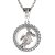 BG zlatý přívěšek Panna 045 Bílé zlato - 585 Diamant
