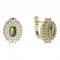 BG earring oval 243-07 - Metal: Silver 925 - rhodium, Stone: Garnet