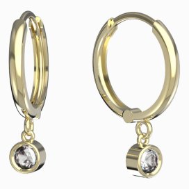 BG zlaté náušnice 769 Žluté zlato - 585 Diamant