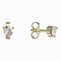 BG zlaté náušnice 781 Žluté zlato - 585 Diamant