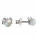 BeKid children's earrings with pearl 1393 - Einschalten: Puzeta, Metall: Weißes Gold 585, Stein: weiße Perle