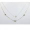 BG moldavit necklace 031c - Metal: Silver - gold plated 925, Stone: Moldavit and garnet