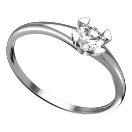 BG zlatý prstýnek 884 I Bílé zlato - 585 Diamant
