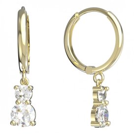 BeKid dětské náušnice 857 Žluté zlato - 585 Diamant
