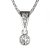BG zlatý přívěšek  722 Bílé zlato - 585 Diamant