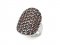BG garnet ring 233 - Metal: Silver 925 - rhodium, Stone: Garnet