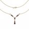 BG necklace 033 - Metal: Silver 925 - rhodium, Stone: Garnet