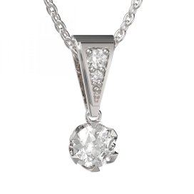 BG zlatý přívěšek 872 Bílé zlato - 585 Diamant