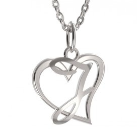 BG zlatý přívěsek písmenko J - 1419 Bílé zlato - 585