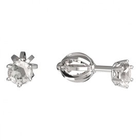 BeKid dětské náušnice 1293 Bílé zlato - 585 Diamant