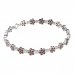 BG bracelet 520 - Metal: Silver 925 - rhodium, Stone: Garnet